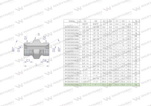 Złączka hydrauliczna calowa BB 1 1/4" BSP Waryński