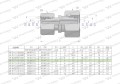 Złączka hydrauliczna metryczna AA M18x1.5 12L x M14x1.5 08L Waryński ( sprzedawane po 2 )-29595
