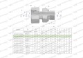 Przyłączka hydrauliczna AB (EVGE) M14x1.5 08L x 1/4" BSP ED Waryński ( sprzedawane po 2 )-25132