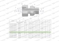 Przyłączka hydrauliczna AB (EVGE) M26x1.5 18L x 1/2" BSP ED Waryński-25156