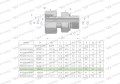 Przyłączka hydrauliczna AB (EVGE) M30x2 22L x 3/4" BSP ED Waryński-25162