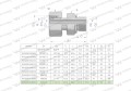 Przyłączka hydrauliczna AB (EVGE) M45x2 35L x 1 1/4" BSP ED Waryński-25174
