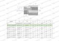 Tulejka różnicowa hydrauliczna metryczna AB M12x1.5 06L GZ x M10x1 GW Waryński ( sprzedawane po 2 )-25566