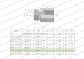 Tulejka różnicowa hydrauliczna metryczna AB M26x1.5 18L GZ x M22x1.5 GW Waryński-25591