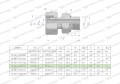 Przyłączka hydrauliczna metryczna AB (EVGE) M18x1.5 12L x M16x1.5 ED Waryński ( sprzedawane po 2 )-25108