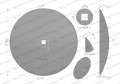 Talerz gładki fi 510 otwór 30x30 stal borowa WARYŃSKI R 1279621010 1240040020-37877