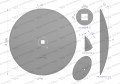 Talerz gładki fi 560 otwór 30x30 stal borowa WARYŃSKI R 1202030120-37875