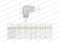 Kolanko hydrauliczne calowe BB 1/8" BSP (XW) Waryński ( sprzedawane po 2 )-27082