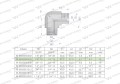 Kolanko hydrauliczne calowe BB 1/4" BSP (XW) Waryński ( sprzedawane po 2 )-27088