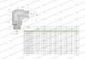 Kolanko hydrauliczne nastawne calowe BB 1/4" x 1/4" BSP z regulacją Waryński-27183
