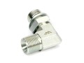 Kolanko hydrauliczne nastawne calowe BB 1/4" x 1/4" BSP z regulacją Waryński-27185