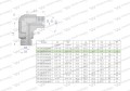 Kolanko hydrauliczne nastawne calowe BB 1/4" x 3/8" BSP z regulacją Waryński-24735