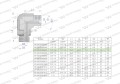 Kolanko hydrauliczne nastawne calowe BB 3/8" x 1/4" BSP z regulacją Waryński-24741