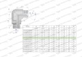 Kolanko hydrauliczne nastawne calowe BB 3/8" x 1/2" BSP z regulacją Waryński-24753