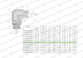 Kolanko hydrauliczne nastawne calowe BB 1/2" x 3/4" BSP z regulacją Waryński-24765