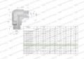 Kolanko hydrauliczne nastawne calowe BB 3/4" x 1/2" BSP z regulacją Waryński-24771