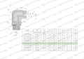 Kolanko hydrauliczne nastawne BB M22x1.5 15L x 1/2"BSP z regulacją Waryński ( sprzedawane po 2 )-24825