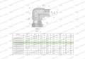 Kolanko hydrauliczne calowe AB 3/8" BSP Waryński-25857