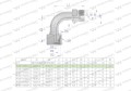 Kolanko hydrauliczne metryczne łukowe AB M12x1.5 06L (XEVW) Waryński ( sprzedawane po 2 )-39261