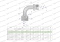 Kolanko hydrauliczne metryczne łukowe AB M14x1.5 08L (XEVW) Waryński ( sprzedawane po 2 )-39265