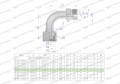 Kolanko hydrauliczne metryczne łukowe AB M18x1.5 12L (XEVW) Waryński ( sprzedawane po 10 )-39273