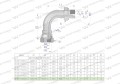 Kolanko hydrauliczne metryczne łukowe AB M20x1.5 (60 stopni) (XEVW) Waryński ( sprzedawane po 10 )-39277