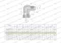 Kolanko hydrauliczne calowe AB 9/16" UNF (JIC) Waryński-25963