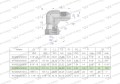 Kolanko hydrauliczne calowe AB 3/4" UNF (JIC) Waryński-25969