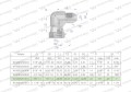 Kolanko hydrauliczne calowe AB 7/8" UNF (JIC) Waryński-25975