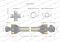Wał przegubowo-teleskopowy 860-1190mm 620Nm sprzęgło z kołkiem Z21 2200 Nm CE 2020 seria 5R Waryński-31307