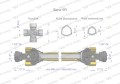 Wał przegubowo-teleskopowy 560-830mm 620Nm 60220 CE 2020 seria 5R WARYŃSKI-29470