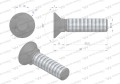 Śruba kpl. płużna podsadzana D 608 M10x40 mm kl.10.9 Waryński ( sprzedawane po 25 )-17592