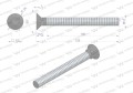 Śruba kpl. płużna podsadzana D 608 M12x120 mm kl.10.9 Waryński ( sprzedawane po 10 )-17699