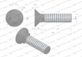 Śruba kpl. płużna podsadzana D 608 M12x50 mm kl.10.9 zastosowanie ząb SX Waryński ( sprzedawane po 25 )-17646