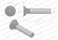 Śruba kpl. płużna podsadzana D 608 M12x60 mm kl.10.9 Waryński ( sprzedawane po 25 )-17656