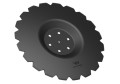 Talerz uzębiony Z-20 fi 510 mocowanie 6/120 grubość 3.5 mm przetłoczony stal borowa WARYŃSKI R-36217