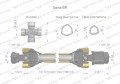 Wał przegubowo-teleskopowy 1010-1560mm 830Nm sprzęgło zapadkowe 1200 Nm CE 2020 seria 6R Waryński-31322