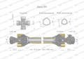 Wał przegubowo-teleskopowy 1010-1560mm 830Nm sprzęgło z kołkiem 2500Nm CE 2020 seria 6R WARYŃSKI-29575