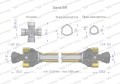 Wał przegubowo-teleskopowy 1210-1880mm 830Nm Z21 z dwóch stron CE 2020 seria 6R Waryński-35602