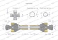 Wał przegubowo-teleskopowy 510-710mm 830Nm Z21 z dwóch stron CE 2020 seria 6R Waryński-35670