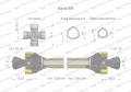 Wał przegubowo-teleskopowy 1010-1560mm 830Nm 32X38 Z8 CE 2020 seria 6R Waryński-35652