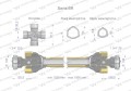 Wał przegubowo-teleskopowy 1250-1900mm 830Nm Z20 - 1 3/4  z drugiej stron Z6 - 1 3/4 CE 2020 seria 6R Waryński-35624