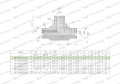 Trójnik hydrauliczny calowy BBB 1/4" BSP (XT) Waryński-26987