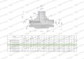 Trójnik hydrauliczny calowy BBB 1/2" BSP (XT) Waryński-26999