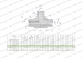 Trójnik hydrauliczny calowy BBB 3/4" BSP (XT) Waryński-27005