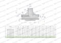 Trójnik hydrauliczny calowy BBB 1 1/4" BSP (XT) Waryński-27019