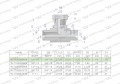 Trójnik hydrauliczny symetryczny calowy BAB 1/4" BSP (XEVT) Waryński-25755