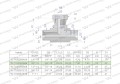 Trójnik hydrauliczny symetryczny calowy BAB 3/8" BSP (XEVT) Waryński-25761