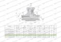 Trójnik hydrauliczny symetryczny calowy BAB 3/4" BSP (XEVT) Waryński-25773