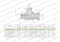Trójnik hydrauliczny niesymetryczny calowy BBA 1/4" BSP (XEVL) Waryński-25665